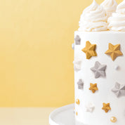 Shimmer Stars Icing Decorations 9 pieces