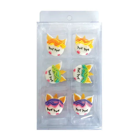 Sugar Decorations UNICORN 6 PIECE