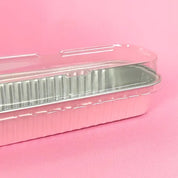 Light Pink Rectangle Baking Cup With Lid 10 Pack