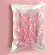 Pink Opaque Foam Ball Topper 20 Pack