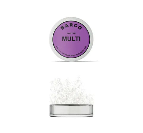 FLITTER GLITTER MULTI COLOUR (WHITE) 10ML