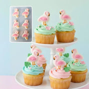 Sugar Decorations Flamingo 6 Piece