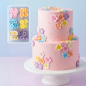 Sugar Decorations Small Assorted Blossom 60 Piece