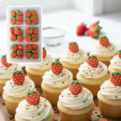 Sugar Decorations Strawberries 48 Piece