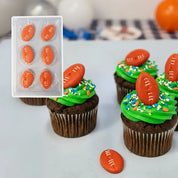 Sugar Decorations Football 6 Piece