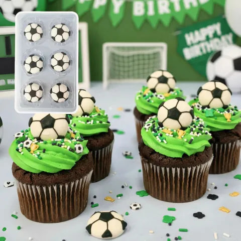 Sugar Decorations SOCCER 6 PIECE