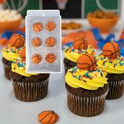 Sugar Decorations Basketball 6 Piece