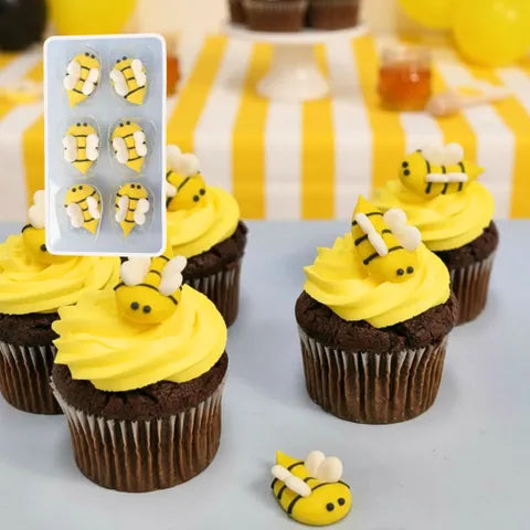 Sugar Decorations BEES 6 PIECE
