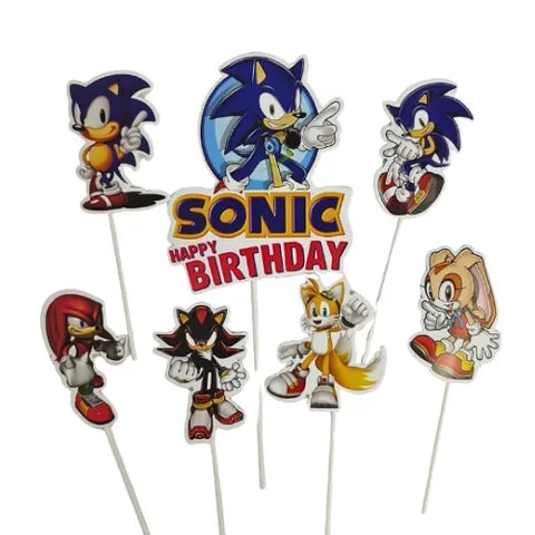 Sonic The Hedgehog Topper Set 7 pce