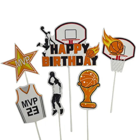 Basketball Topper Set 6 pce