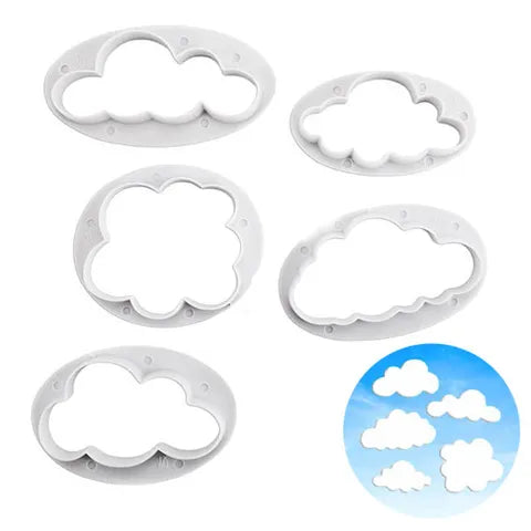 CLOUD COOKIE CUTTERS 5 PIECE