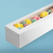 Mondo Long Cupcake Box holds 12