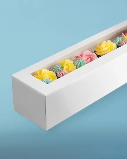 Mondo Long Cupcake Box holds 12