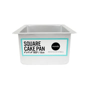 Square 4 Inch x 4 Inch High Pro Deep Cake Tin