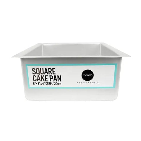 Square 8 Inch x 4 Inch High Pro Deep Cake Tin