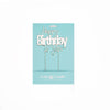 Happy Birthday To You Silver Metal Cake Topper