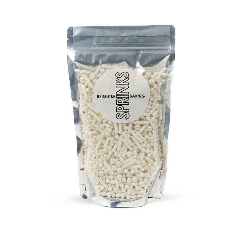Bubble & Bounce White Sprinkles 500g
