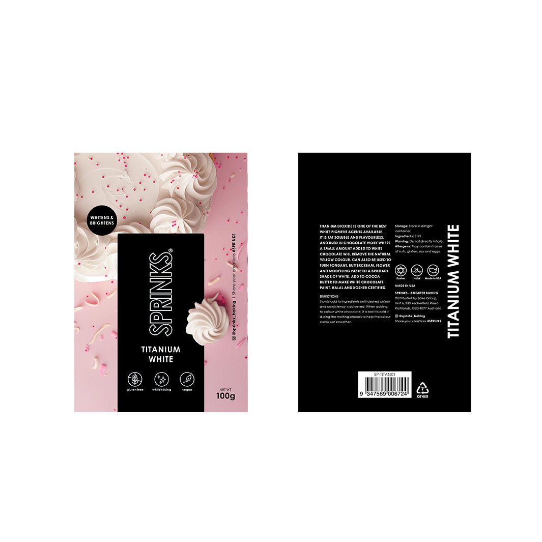 SPRINKS Baking Essentials - Titanium White (100g)