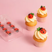 Ladybug Icing Decorations 10 pieces