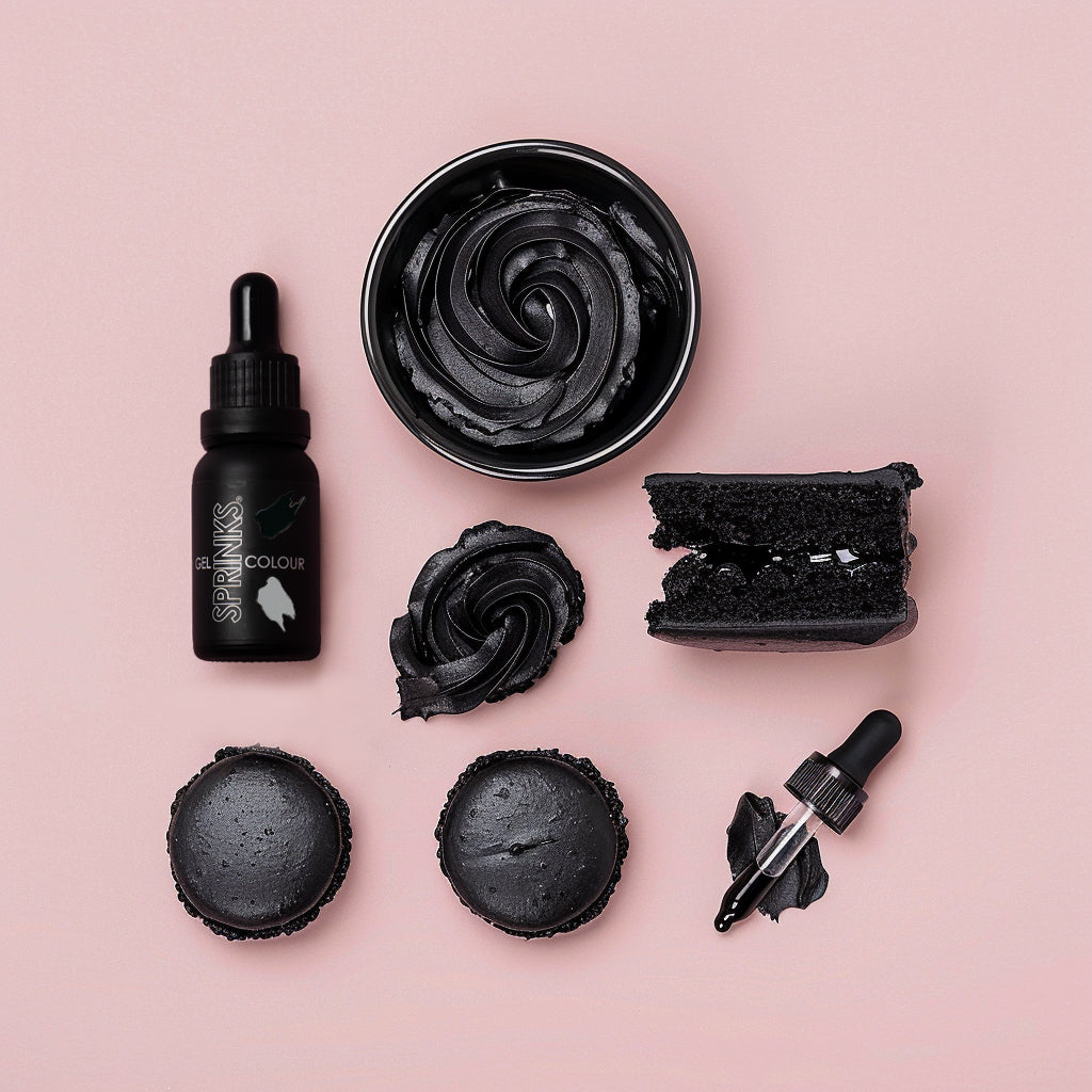 SPRINKS GEL COLOUR BLACK - Cake Decorating Central