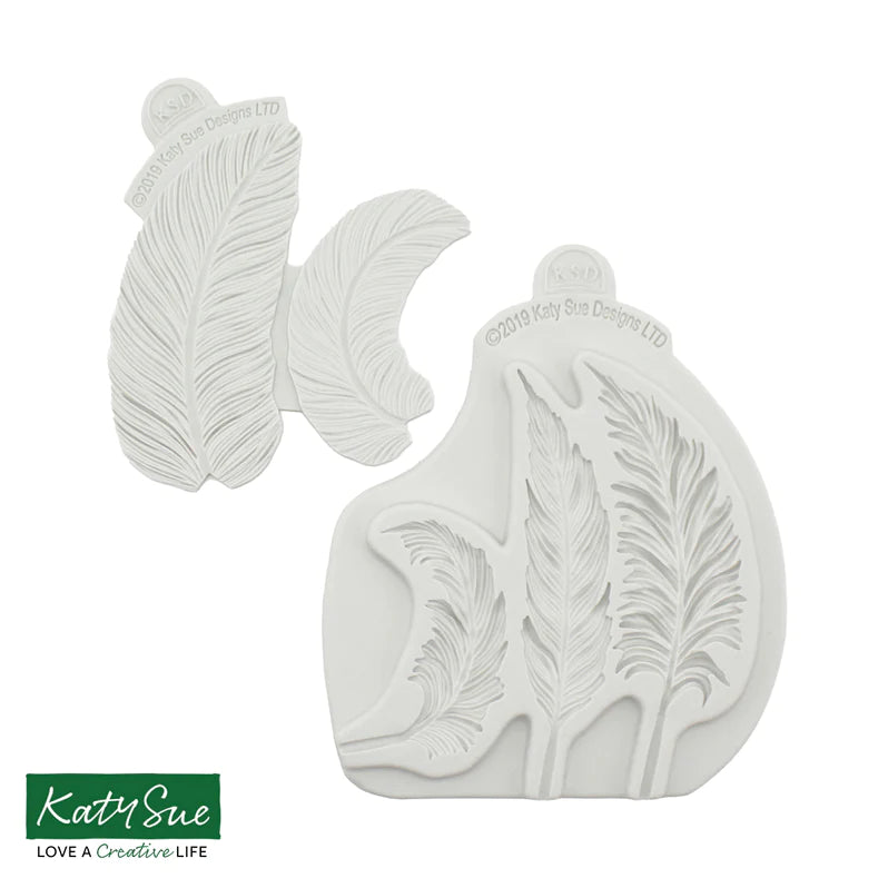 Katy Sue Feathers Silicone Mould and Veiner