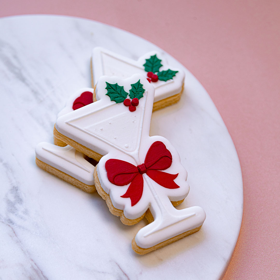 Lulu & Stone FESTIVE DRINK COOKIE STAMP + CUTTER