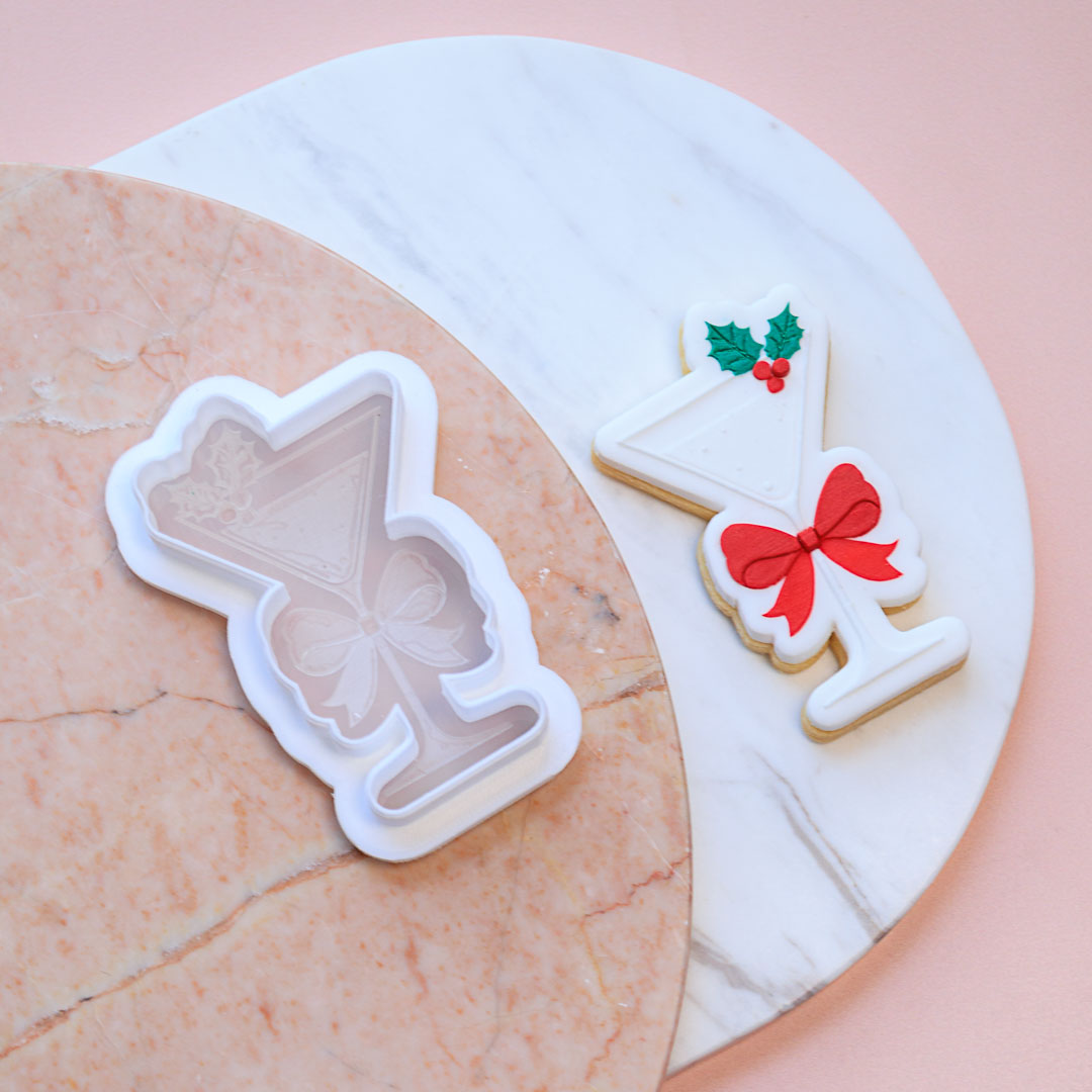 Lulu & Stone FESTIVE DRINK COOKIE STAMP + CUTTER