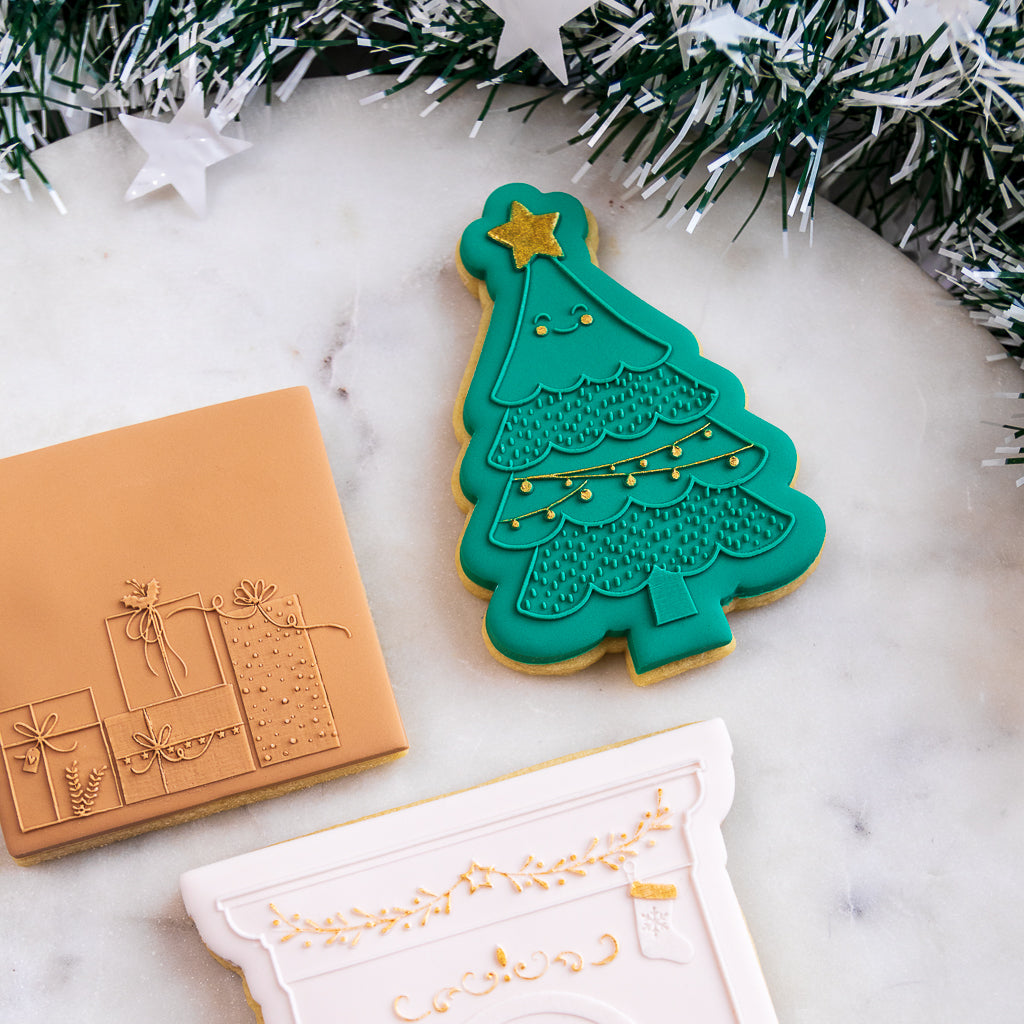 Lulu & Stone FESTIVE TREE COOKIE STAMP + CUTTER