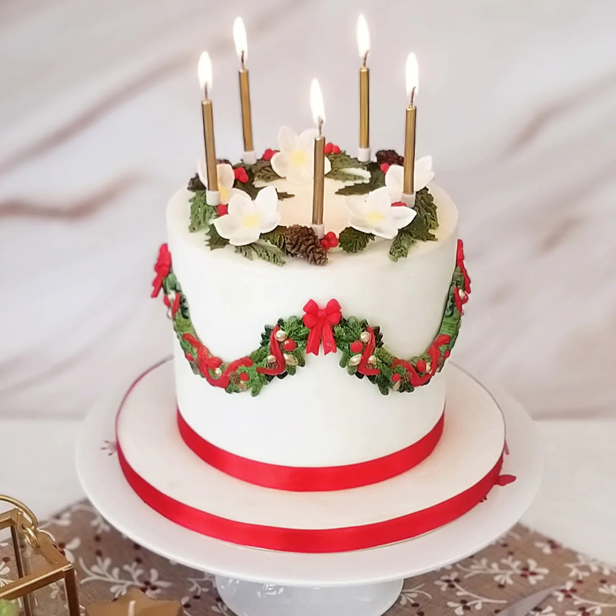 Katy Sue Festive Garland Silicone Mould