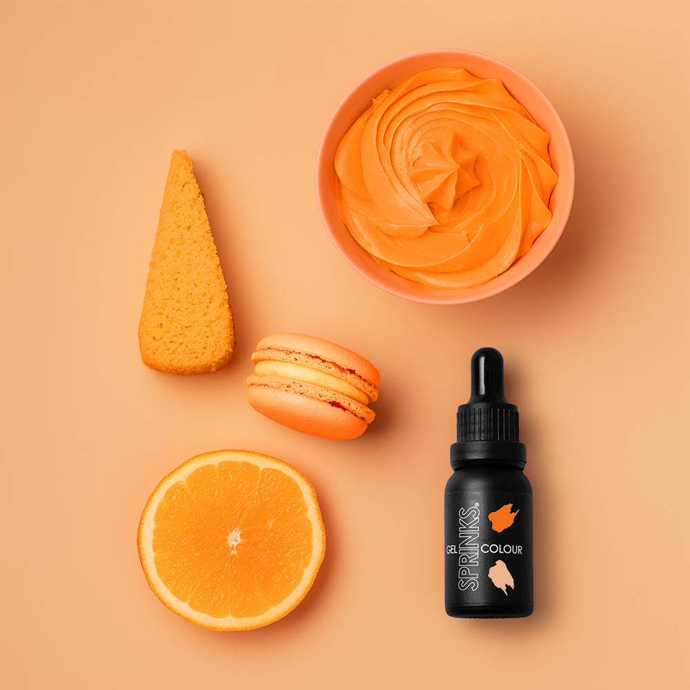 SPRINKS GEL COLOUR SUNSET ORANGE - Cake Decorating Central