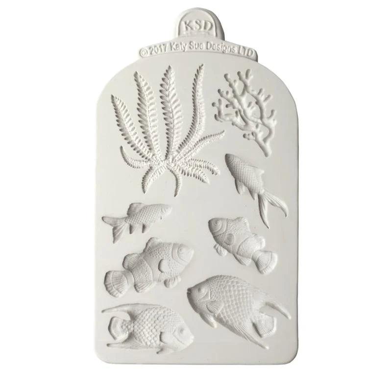 Katy Sue Fish, Seaweed And Coral Silicone Mould