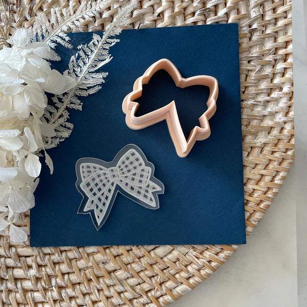 Gingham Bow Cutter & Debosser Set