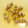 GLITTER GOLD FOAM BALL TOPPER 20 PACK