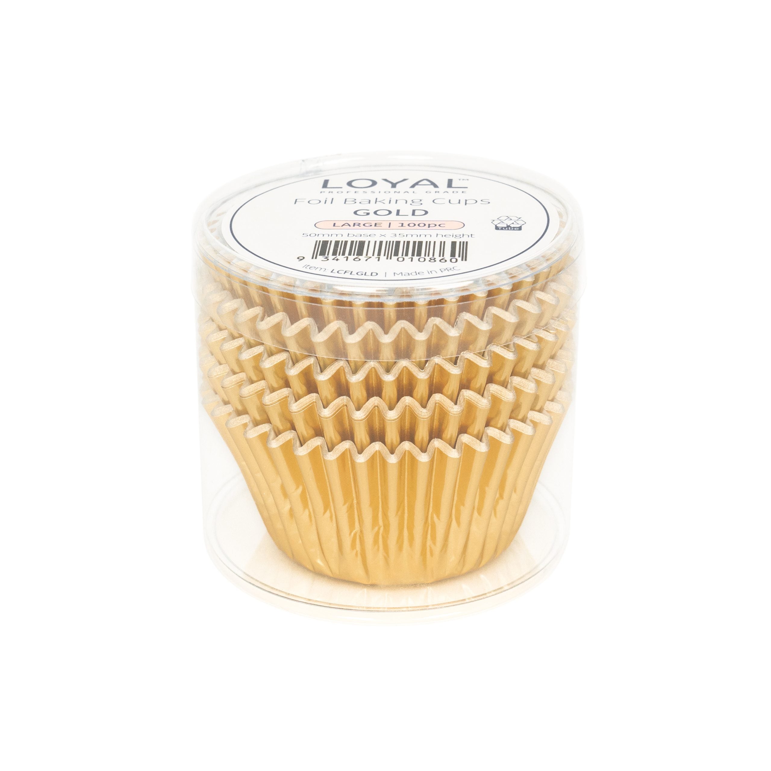 Gold Baking Cups Large 100 Pack