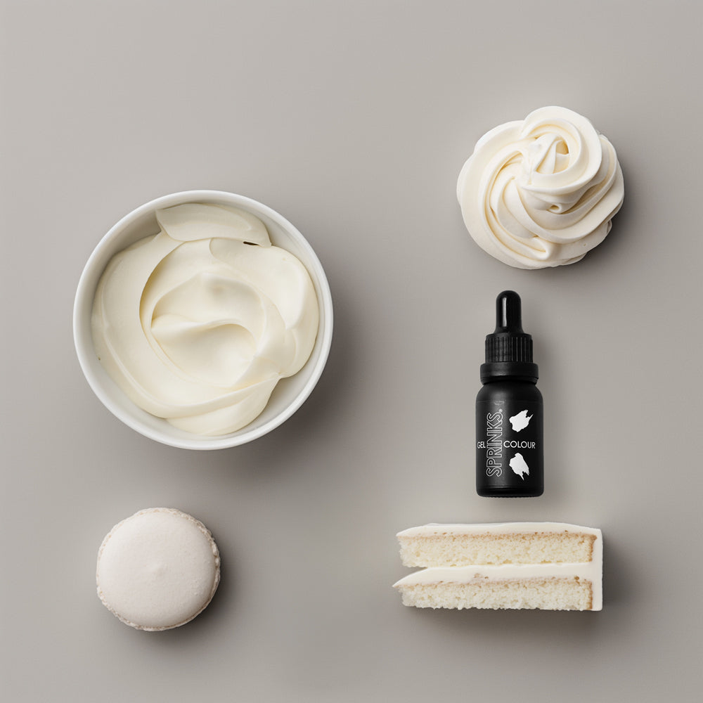 SPRINKS GEL COLOUR WHITE - Cake Decorating Central
