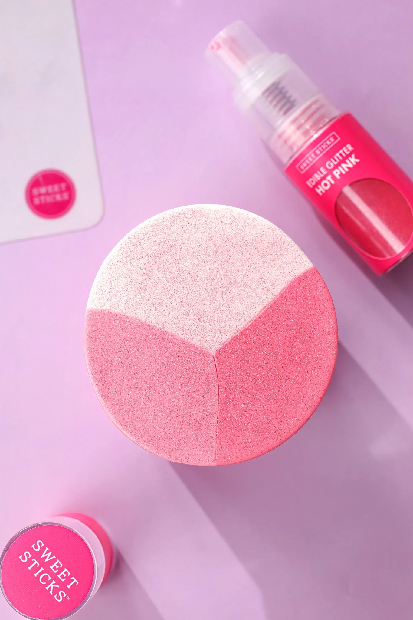 Edible Glitter Pump HOT PINK