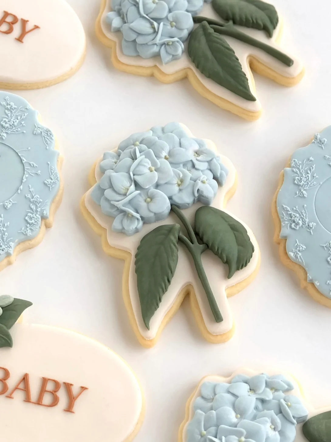 Hydrangea silicone mould + cutter set by Little Bikkie