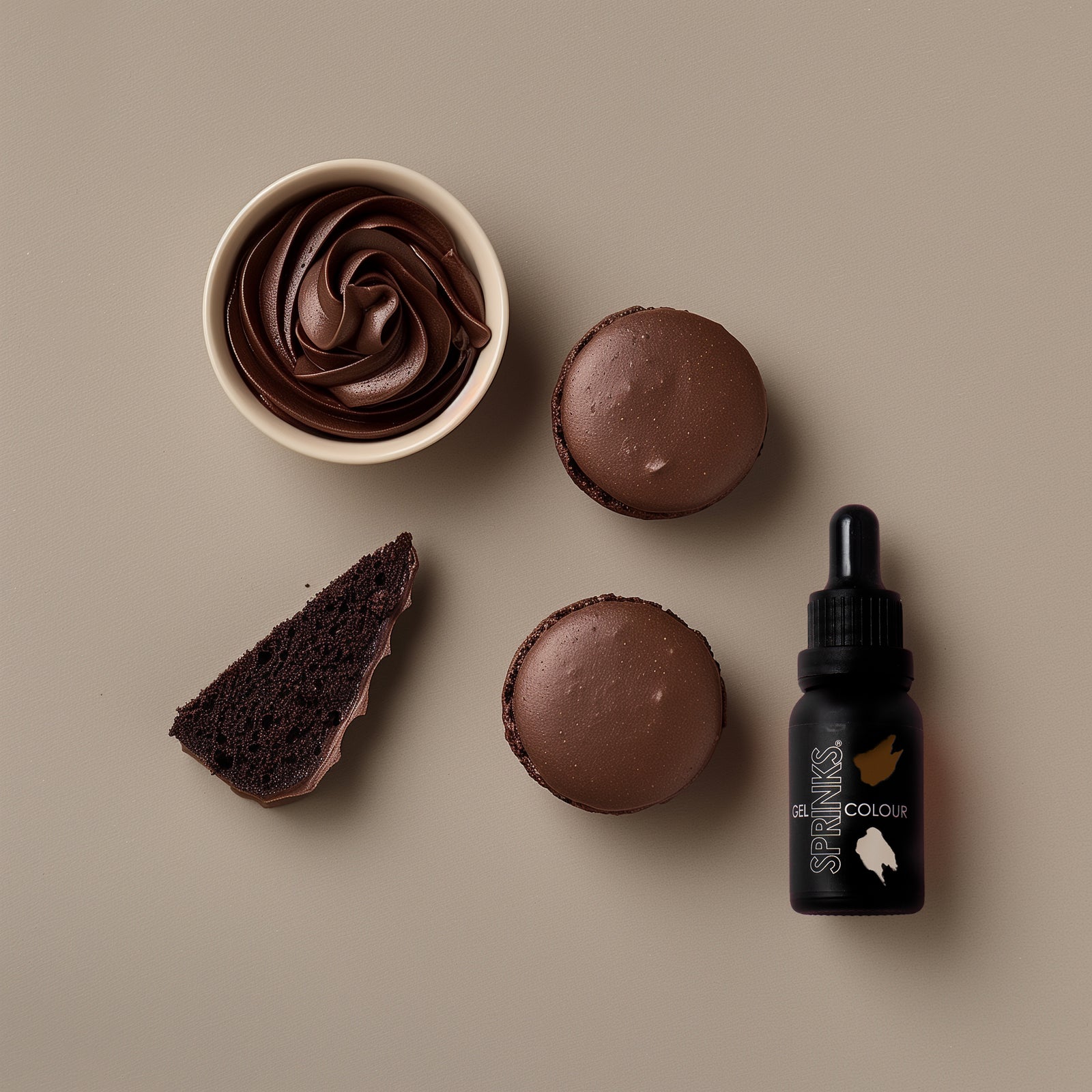 SPRINKS GEL COLOUR BROWN - Cake Decorating Central