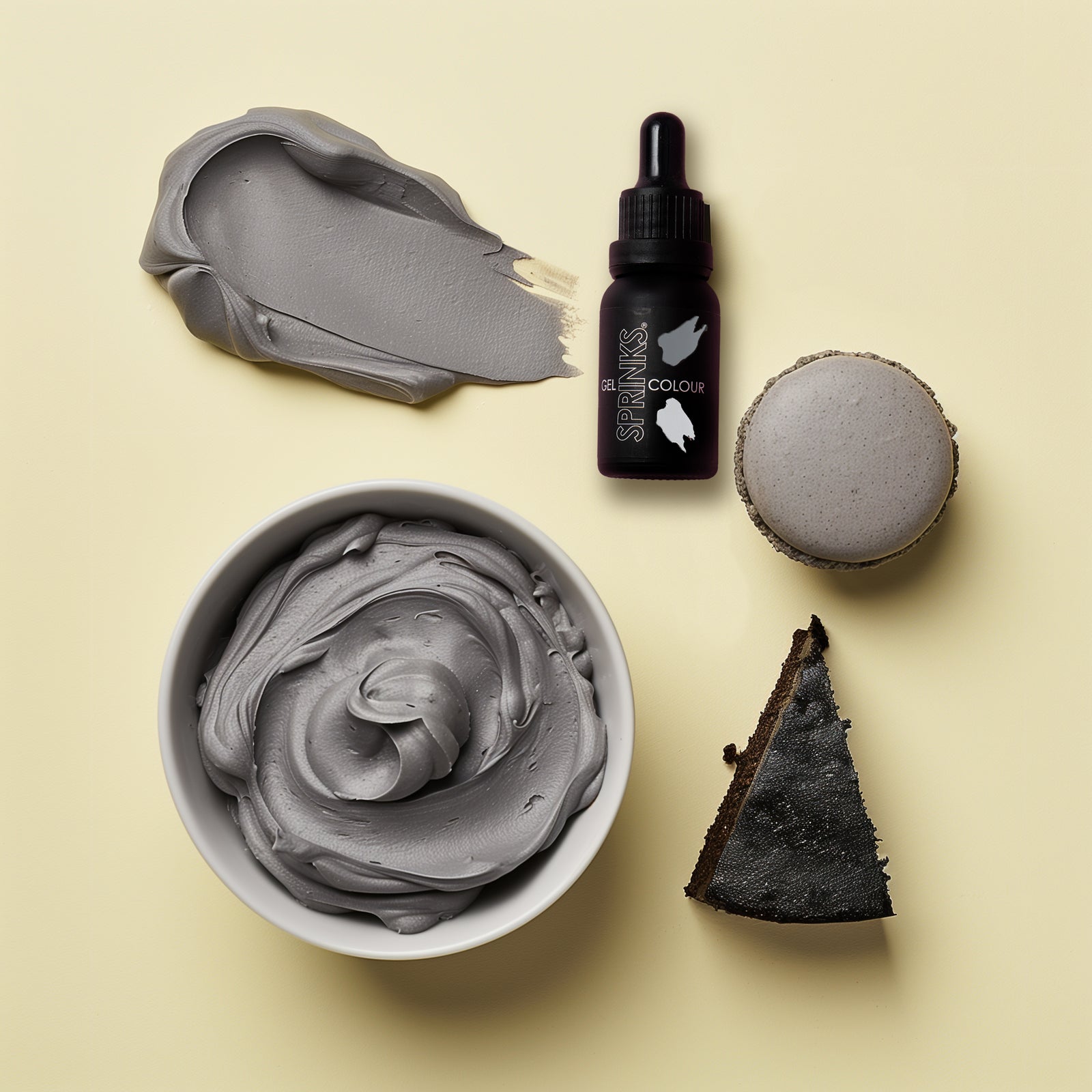 SPRINKS GEL COLOUR CEMENT GREY - Cake Decorating Central