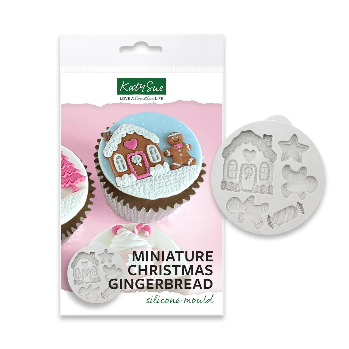 Katy Sue Miniature Christmas Gingerbread Silicone Mould