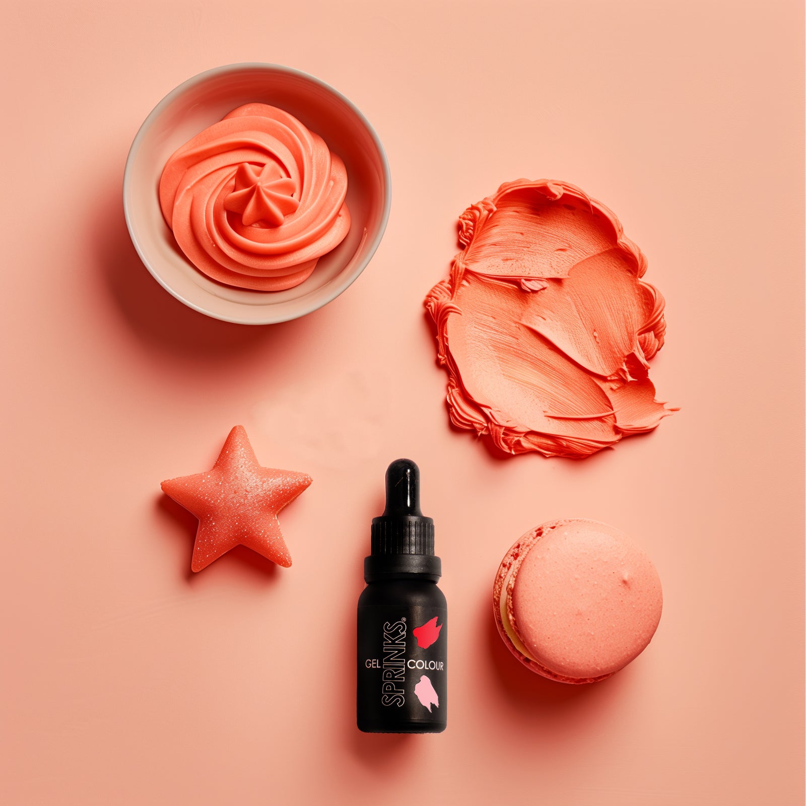 SPRINKS GEL COLOUR CORAL - Cake Decorating Central
