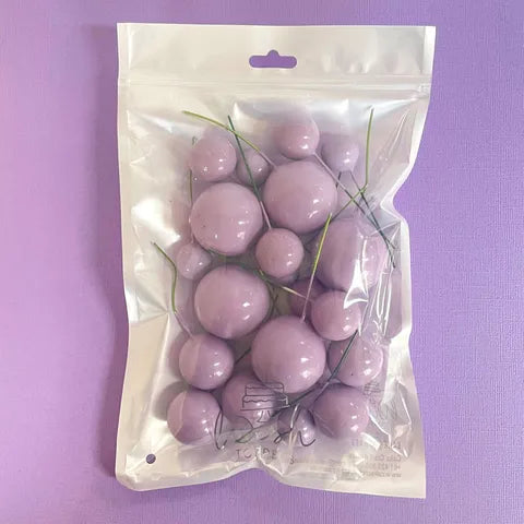 Lilac Foam Ball Topper 20 Pack