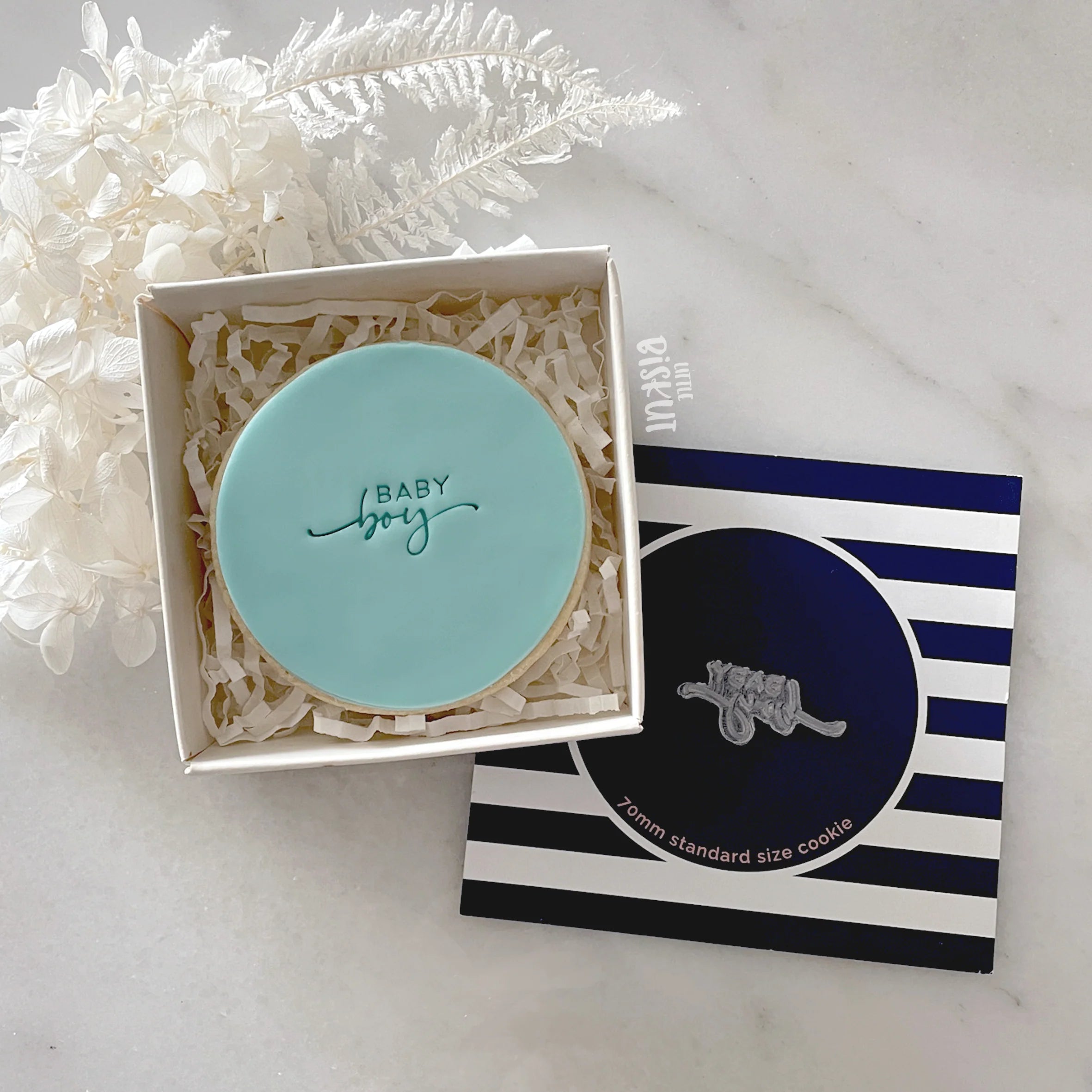 Baby Boy Tiny Text Stamp
