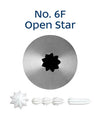 Loyal Piping Tip 6F OPEN STAR MEDIUM S/S