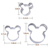 MICKEY MOUSE COOKIE CUTTER SET OF 3