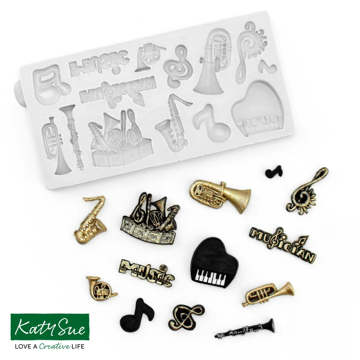 Katy Sue Miniature Music Set Silicone Mould
