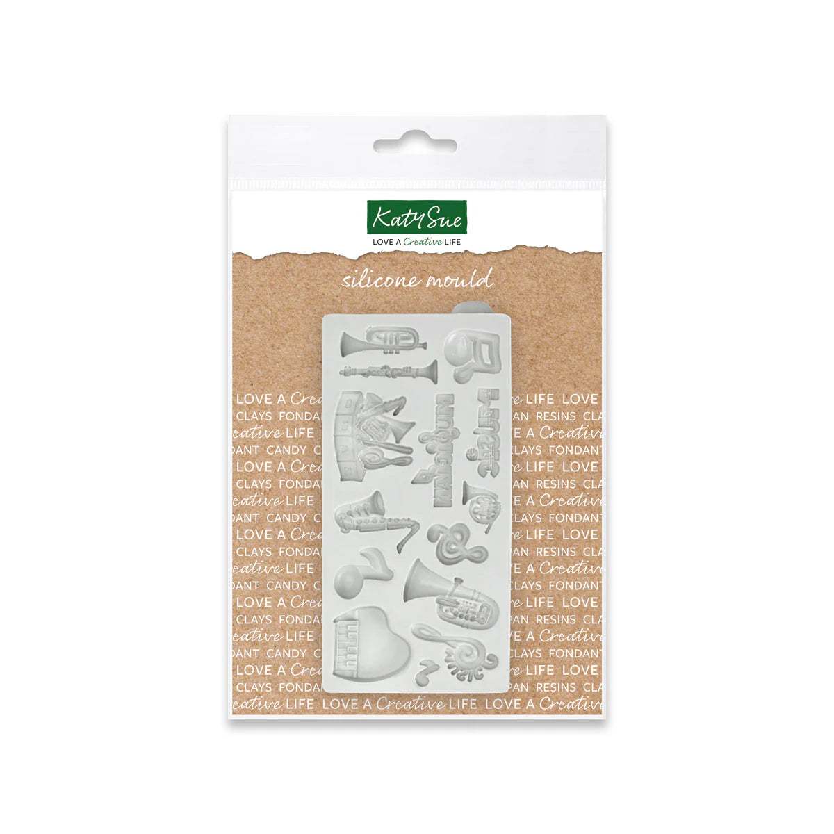 Katy Sue Miniature Music Set Silicone Mould