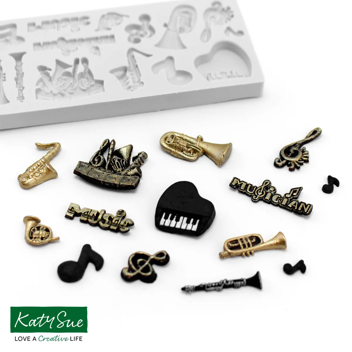 Katy Sue Miniature Music Set Silicone Mould