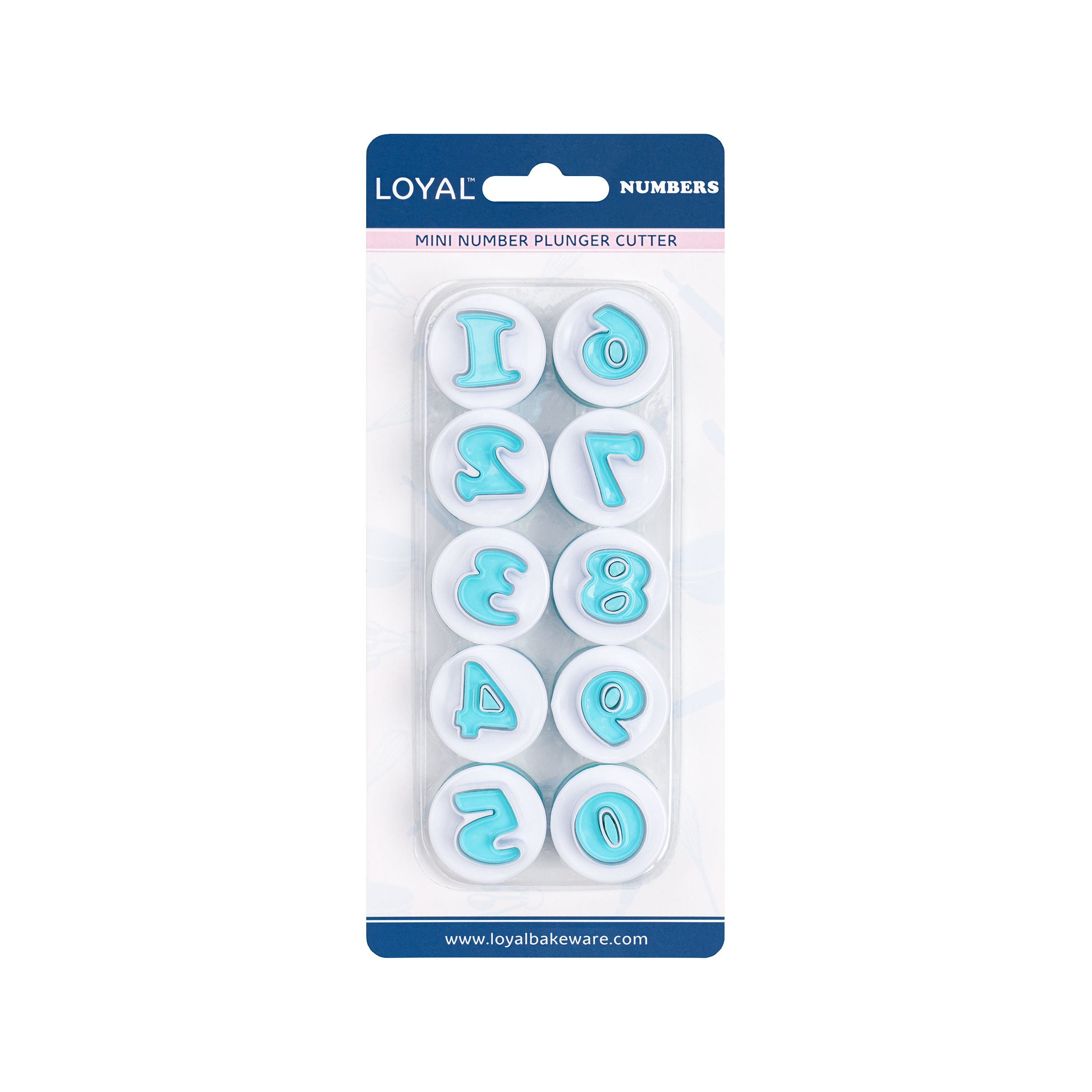 Mini Number Plunger Cutter 10 Piece