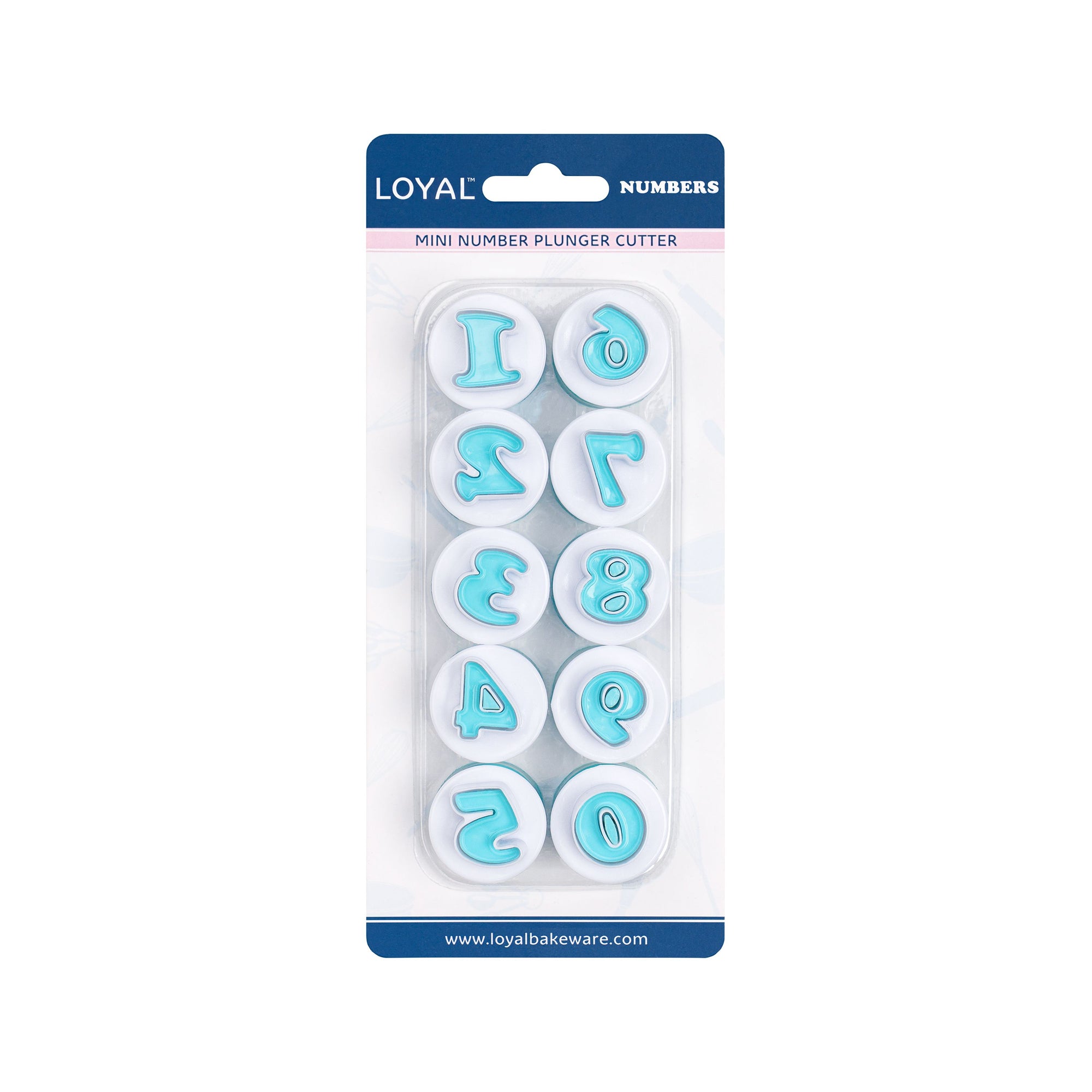 Mini Number Plunger Cutter 10pce